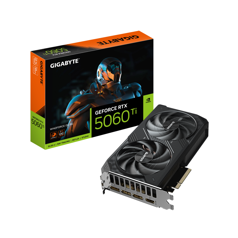 Placa Video RTX 5060 Ti GIGABYTE 8GB GDDR7 Gaming High-End