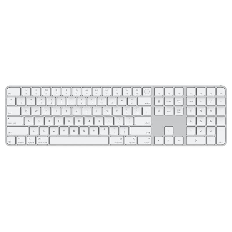 Apple Magic Keyboard 2024 Touch ID Numeric Keypad Alb