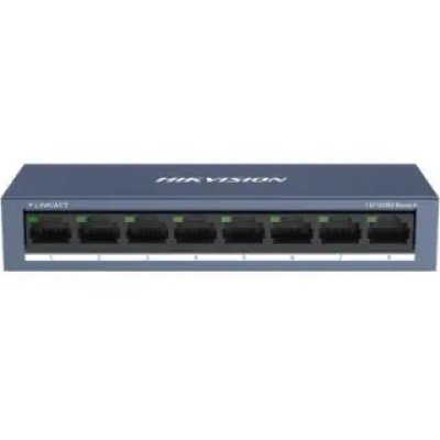 Switch Hikvision 8 Porturi 10/100Mbps, Plug & Play