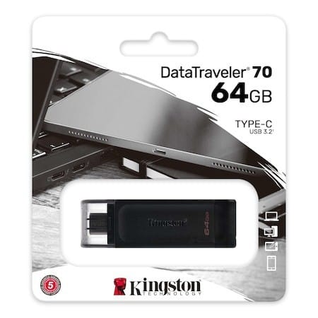 Memorie USB Kingston DataTraveler 70 64GB USB-C 3.2 - imagine 6