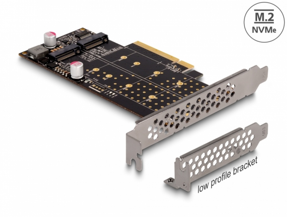 Delock 89837: Adaptor PCIe la 2x NVMe M.2