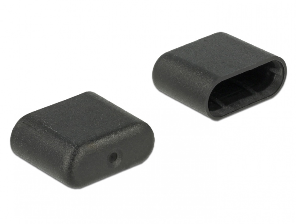 Capace anti-praf USB-C Delock, set 10 bucăți