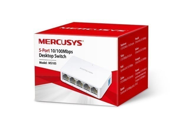 Switch MERCUSYS MS105 5 Porturi Fast Ethernet Rețea - imagine 4