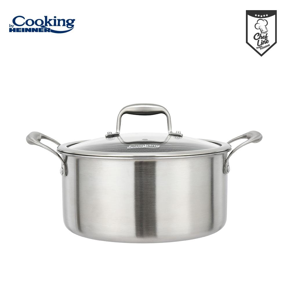 Semioală Inox Heinner Titanium3 5L cu Capac Sticlă - imagine 8