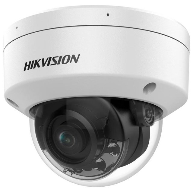 Camera IP Dome Hikvision 8MP, IR+Lumina alba 30m, PoE