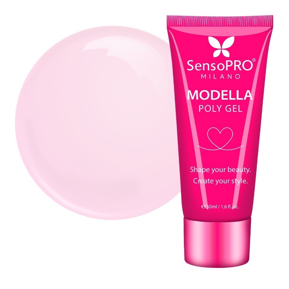 Polygel MODELLA SensoPRO Milano - Rose Mauve, 50ml