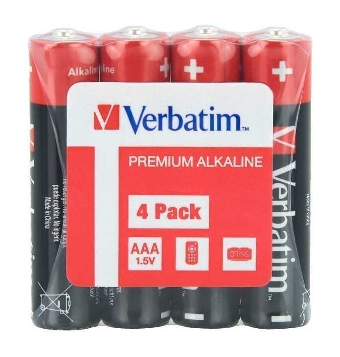 Baterii AAA Alcaline Verbatim 4buc - Performanță Durabilă - imagine 2
