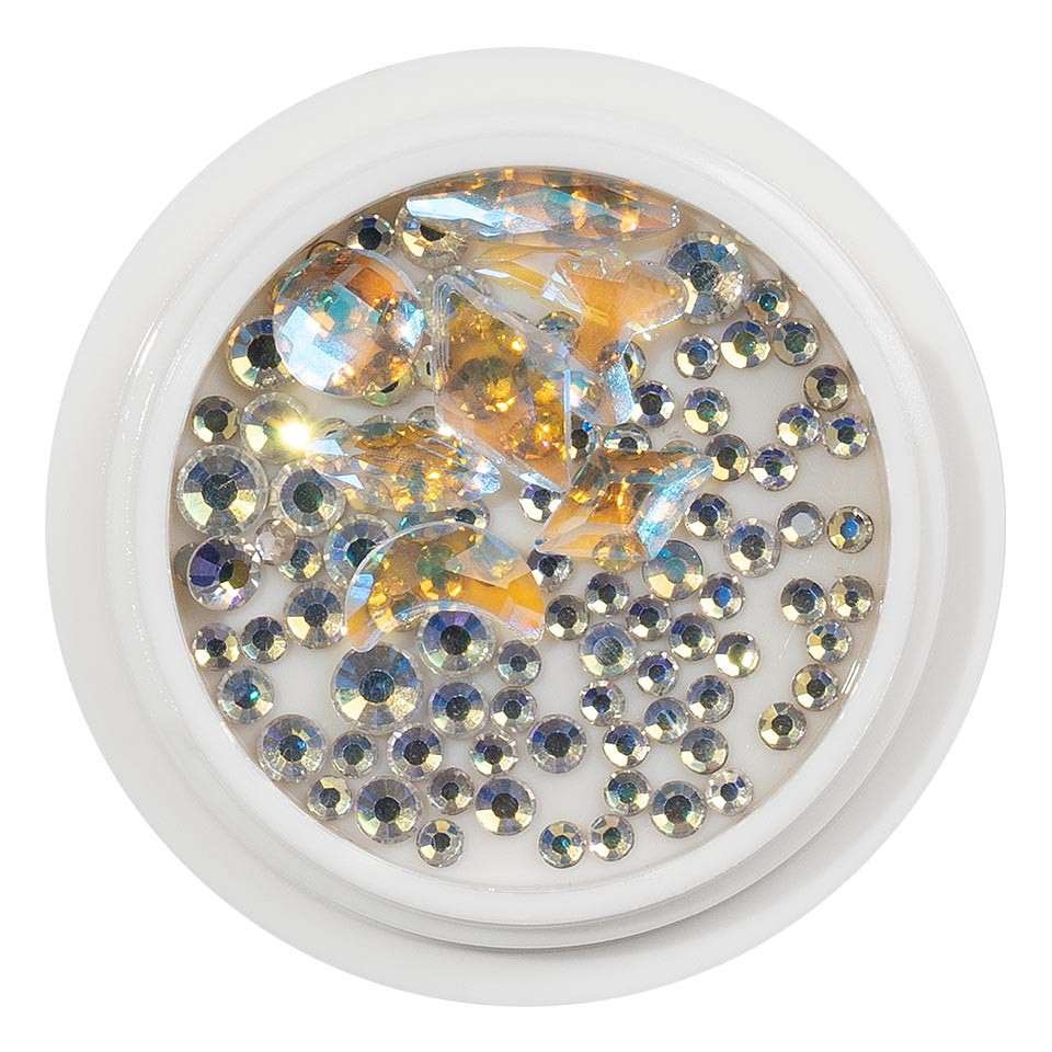 Cristale Unghii LUXORISE Crystal White, Strasuri Nail Art