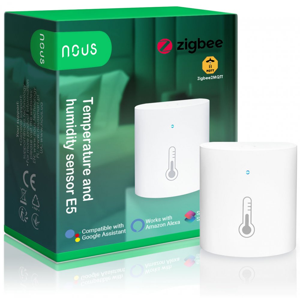 Senzor Smart Temp/Umiditate Nous E5 ZigBee