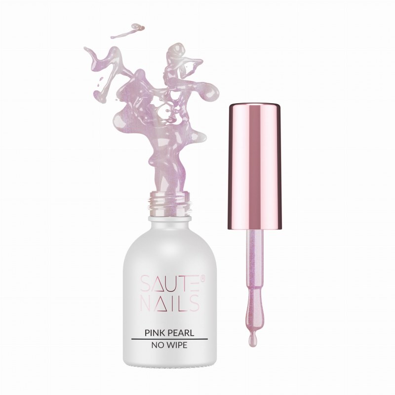 Ojă Semi Saute Nails Pink Pearl Top No Wipe 8ml