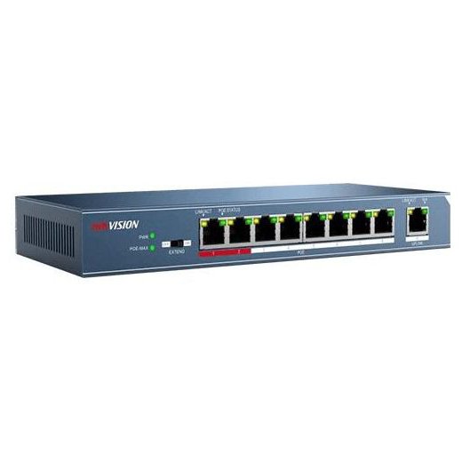 Switch Hikvision 8 Porturi PoE, 115W