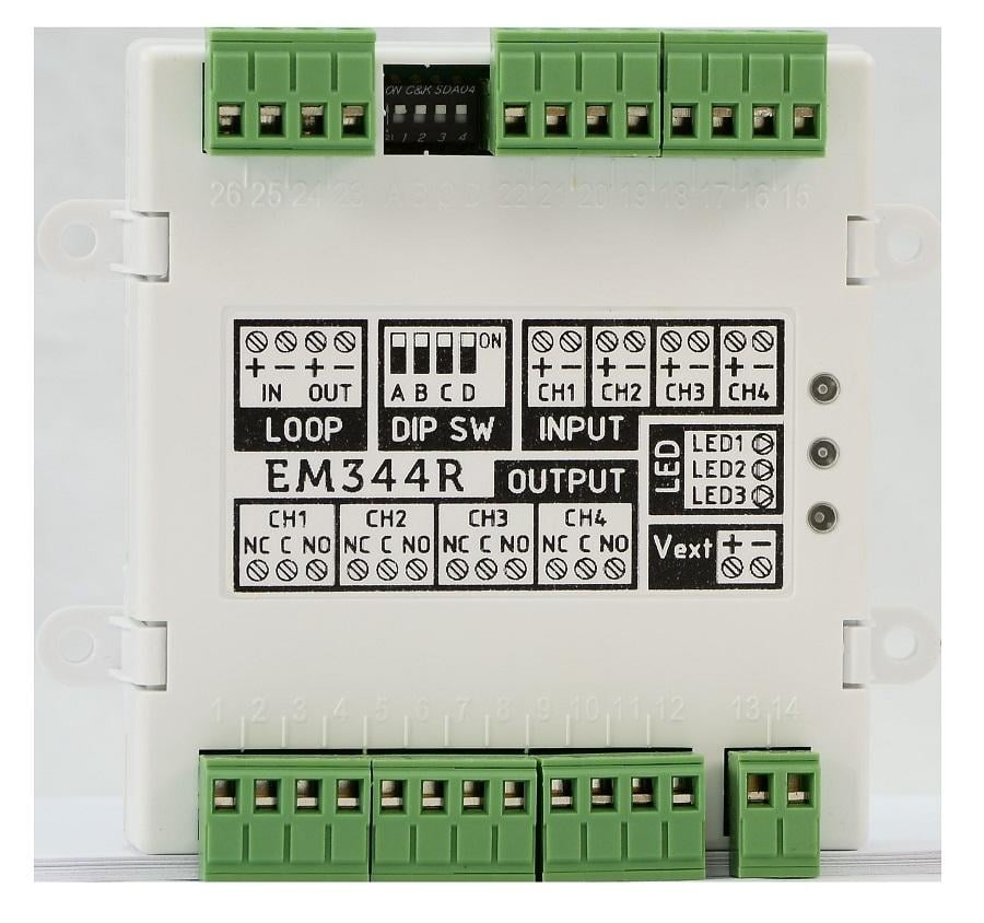 Modul Adresabil Inim EM344R 4 Intrări/4 Ieșiri