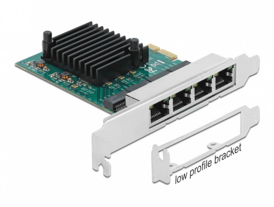 Placă PCI Express 4x Gigabit LAN Delock
