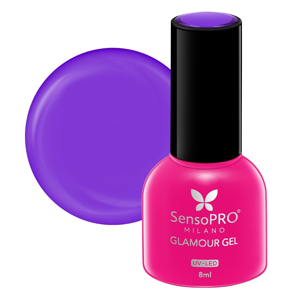 Oja Semipermanenta SensoPRO Purple #49 8ml - imagine 2
