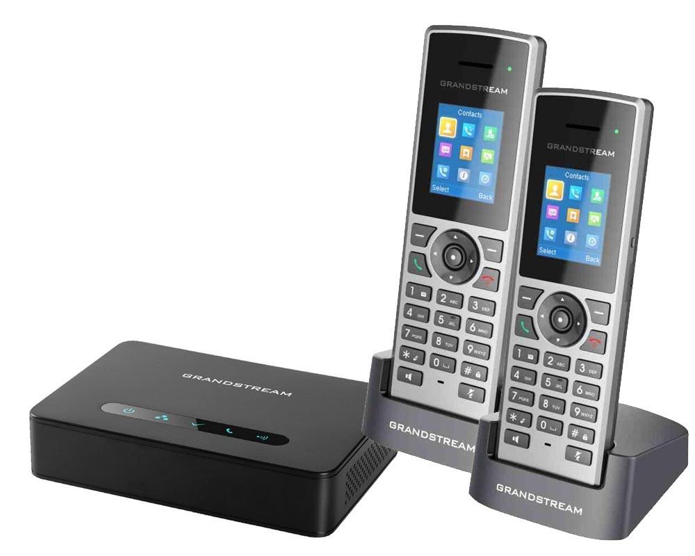Set DECT VoIP Grandstream: Bază DP750 + 2 Telefoane DP722