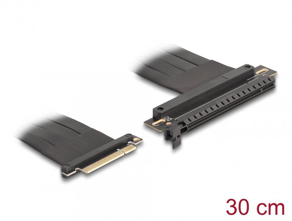 Riser PCIe 3.0 x8 la x16, 30cm, Delock 81499