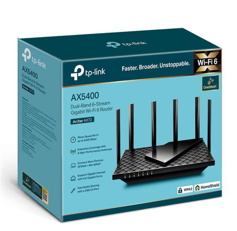 Router TP-LINK Archer AX72 WiFi 6 AX5400 Gigabit Dual-Band - imagine 3