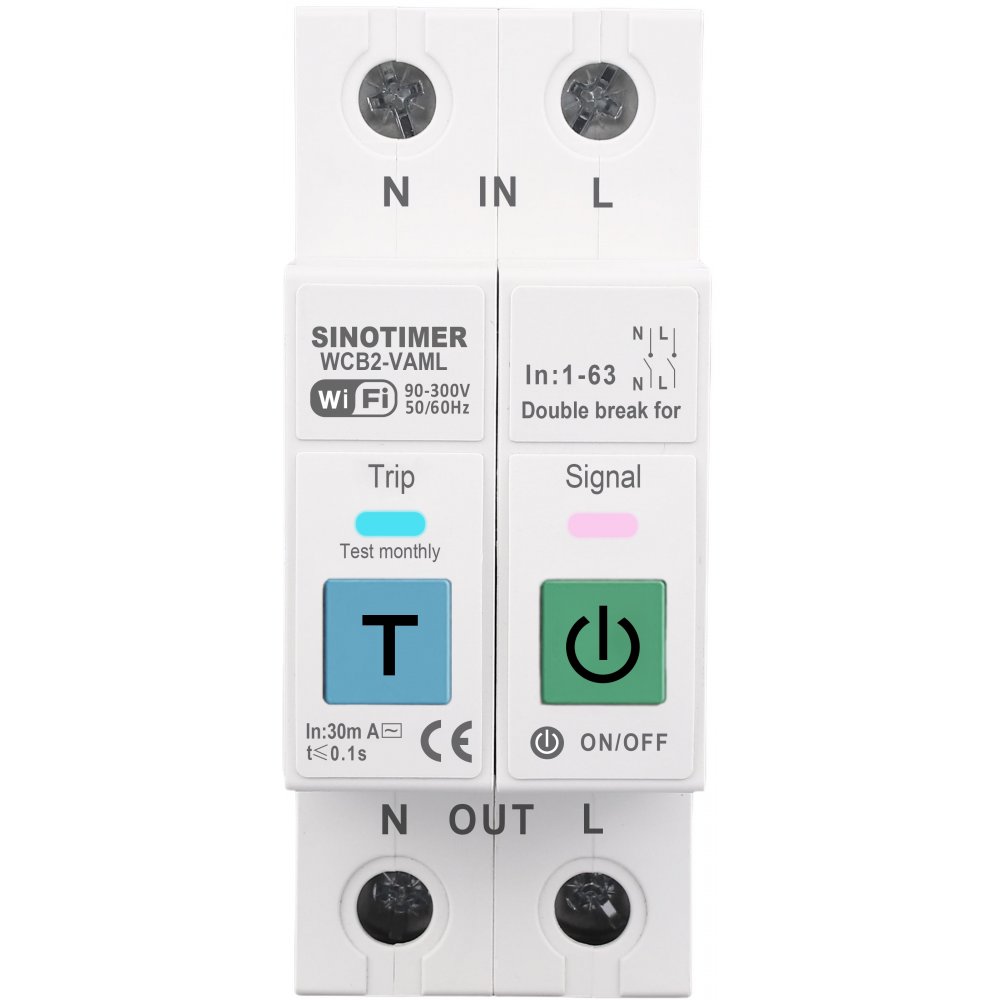 Comutator Tuya WiFi Sinotimer 63A cu Contor