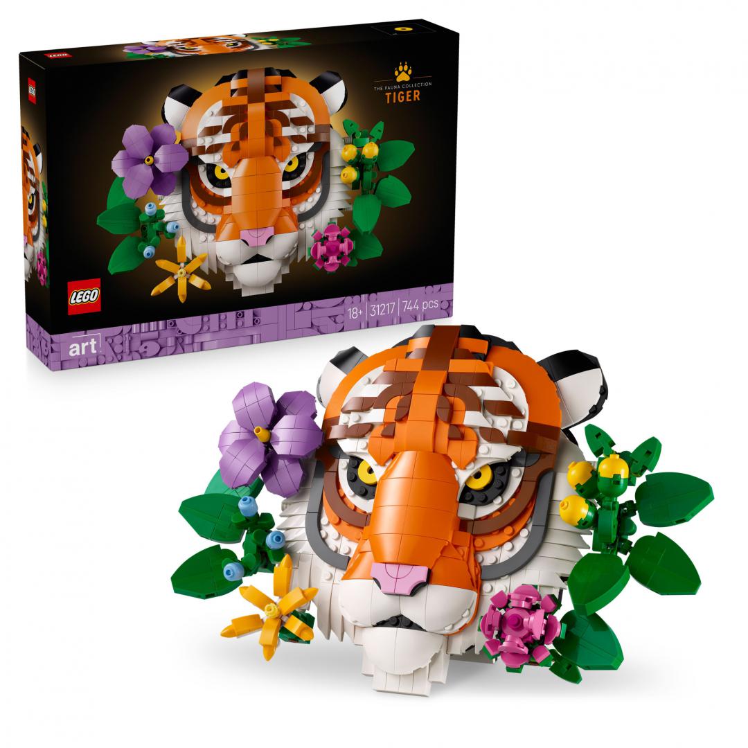 LEGO Art Tigru 31217 | Decorațiune 3D pentru Adulți