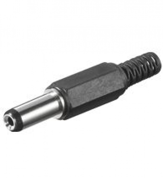 Conector DC 2.1x5.5mm tata pentru lipit - Conectare sigură