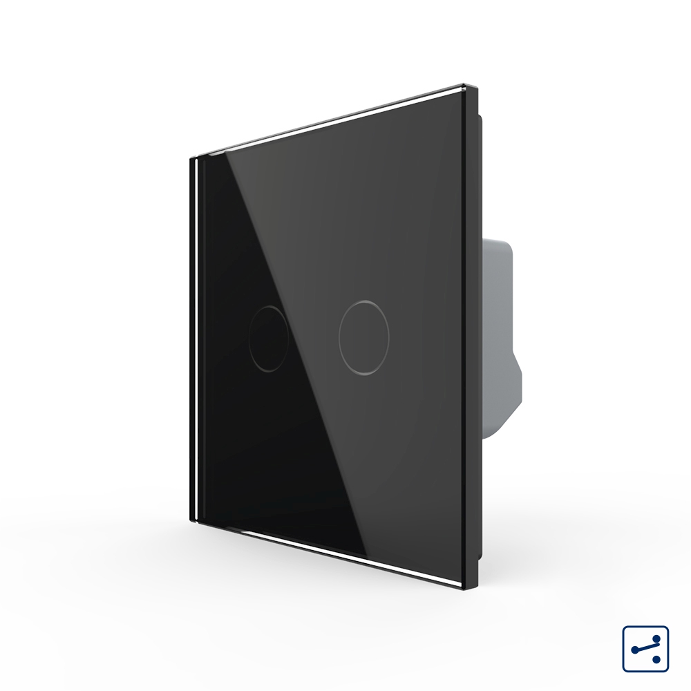 Intrerupator Dublu Touch Livolo Sticla - imagine 5