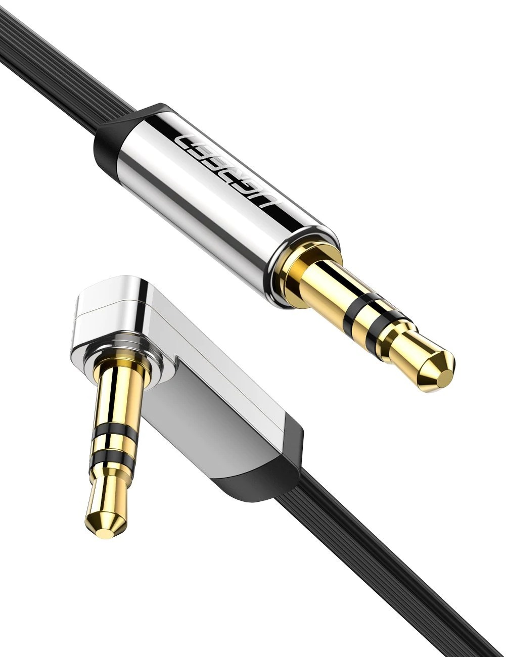Cablu Audio UGREEN AV119 3.5mm 1m Negru - Conectori Auriti