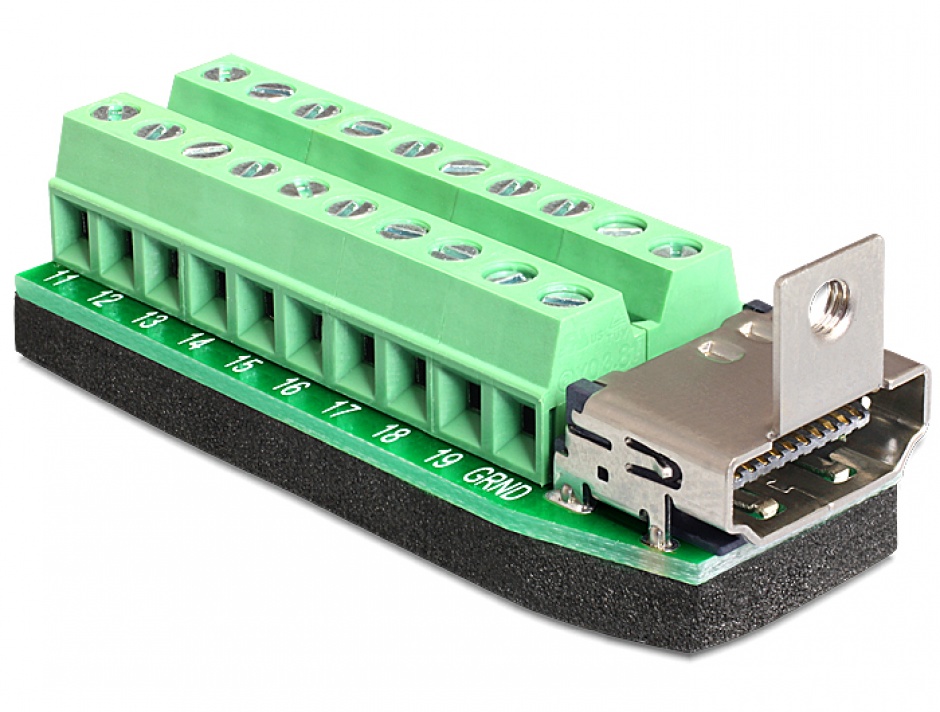 Adaptor HDMI Delock 20 pini la bloc terminal