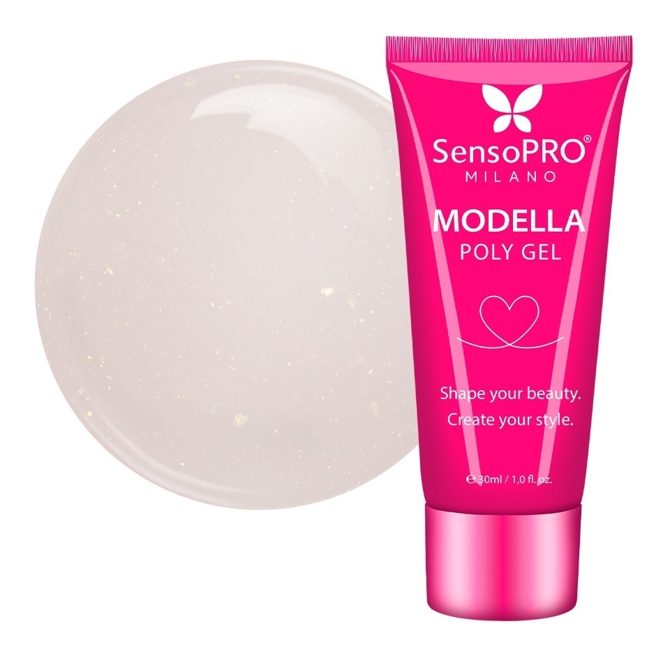 Polygel MODELLA SensoPRO Milano - Nude Mirage, 30ml