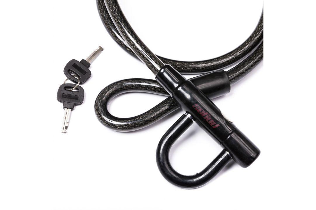 Antifurt Bicicletă PEGAS Bucla 1500mm Negru - Siguranță Garantată - imagine 2