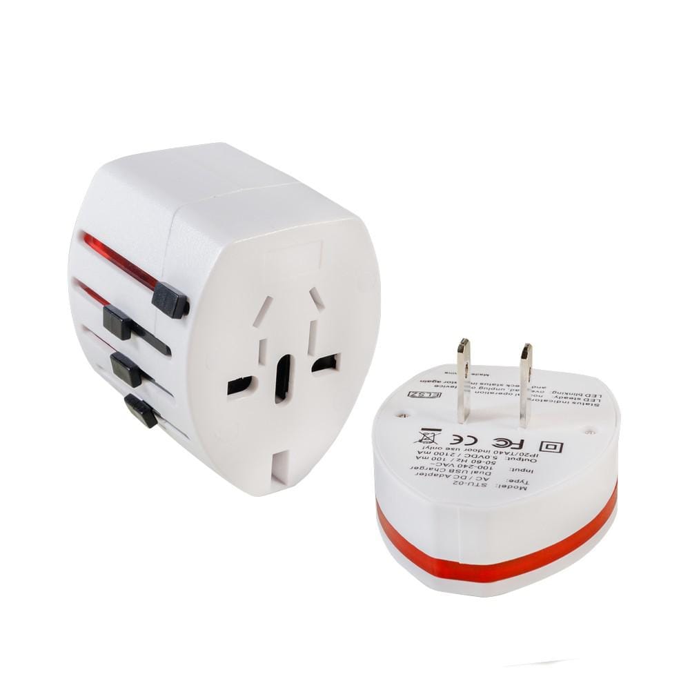Adaptor Universal SPACER SPAD-UNIV Alb - 2 Porturi USB, Schuko - imagine 4