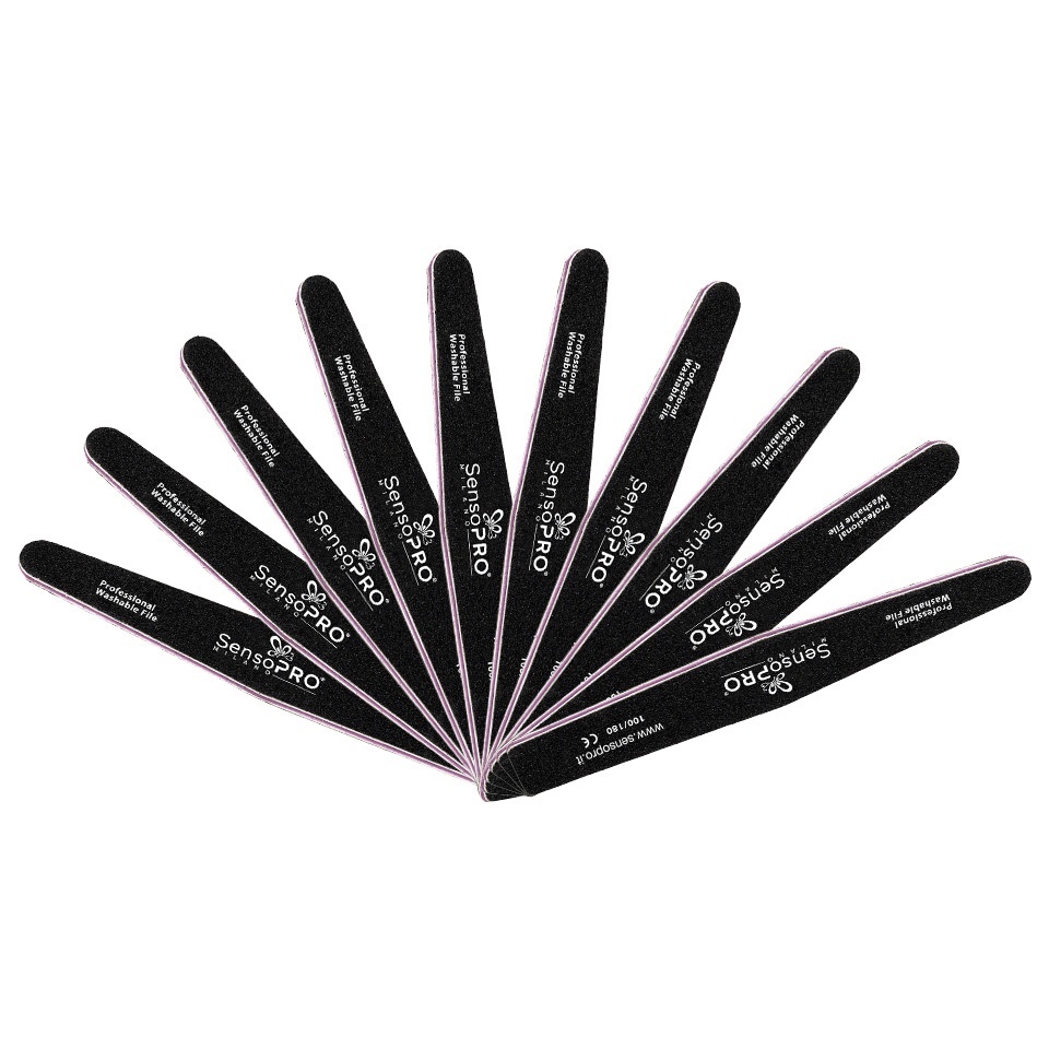 Set 10 Pile Unghii SensoPRO Milano, Negru