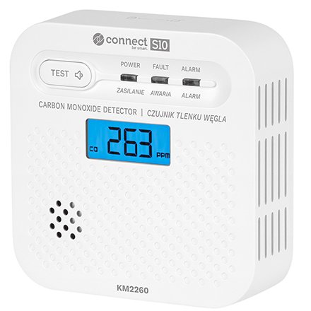 Detector CO Kruger&Matz Connect S10 KM2260, baterie