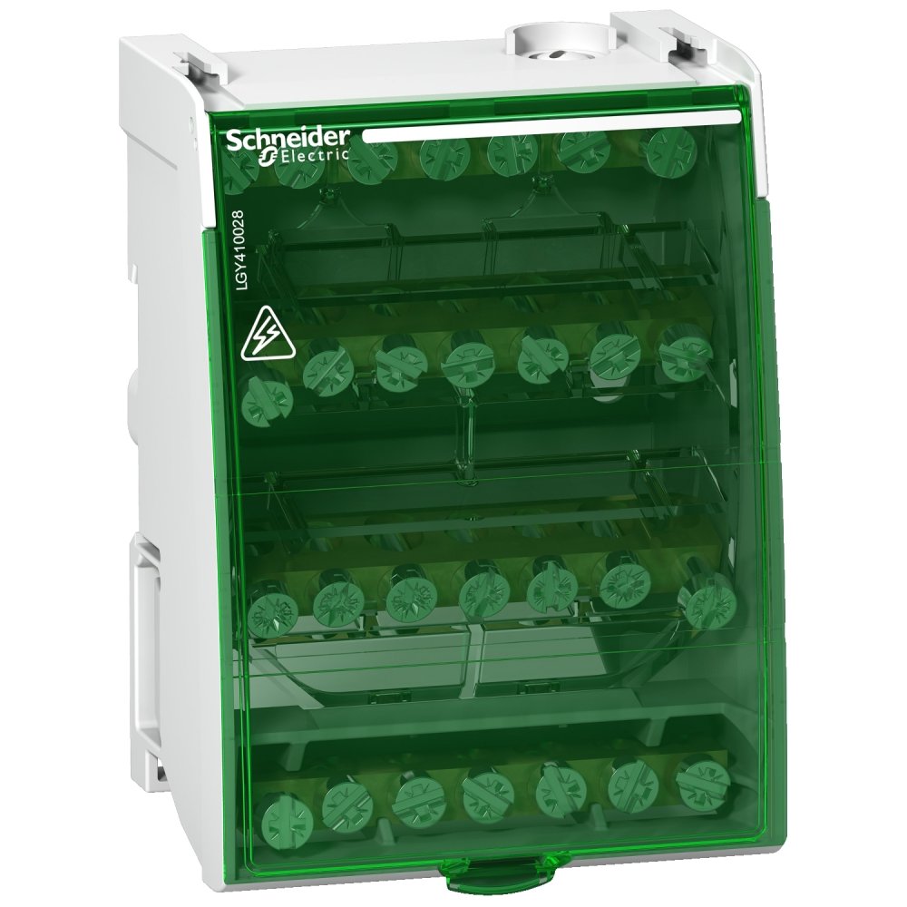 Repartitor Schneider 4P 100A, 28 gauri