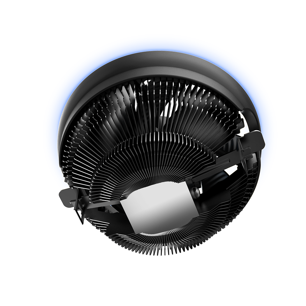 Cooler Procesor PCCOOLER E126M B Universal 120mm LED Albastru - imagine 4