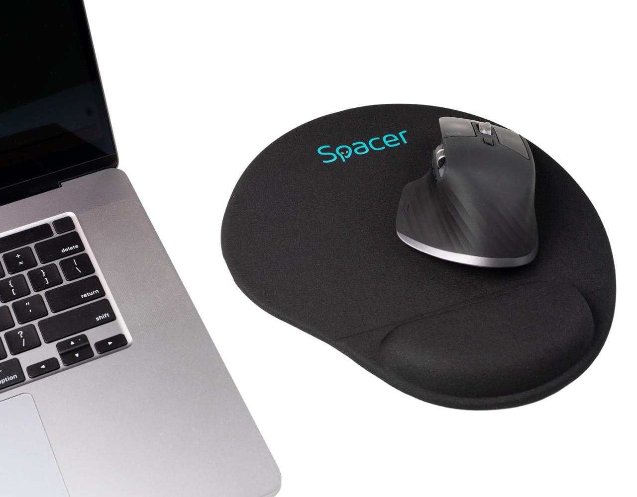 Mousepad Spacer cu Gel pentru Încheietură 240x220mm Negru - imagine 5