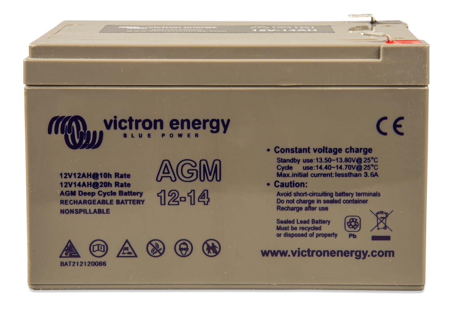 Acumulator Deep Cycle AGM Victron 12V 14Ah - imagine 10