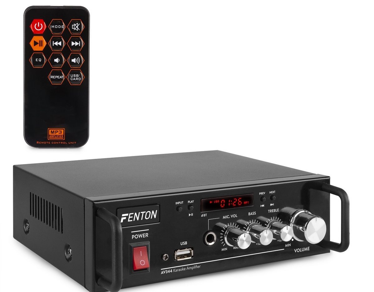Amplificator Karaoke Fenton AV344 Portabil 2x25W