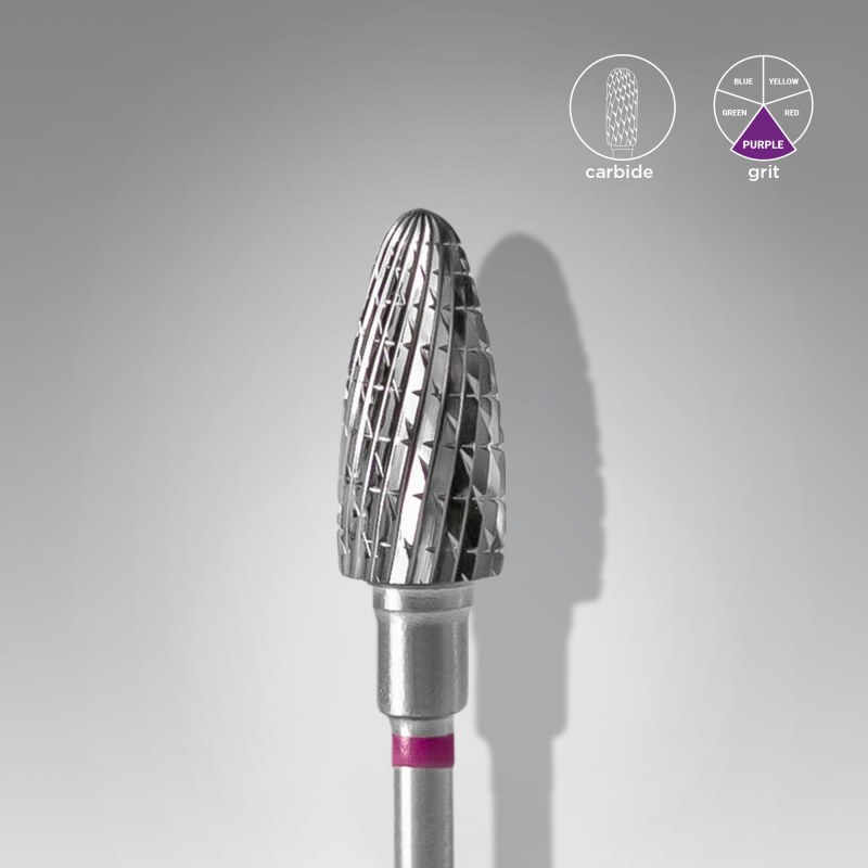 Capăt freză carbid Staleks Expert 6 mm, formă porumb