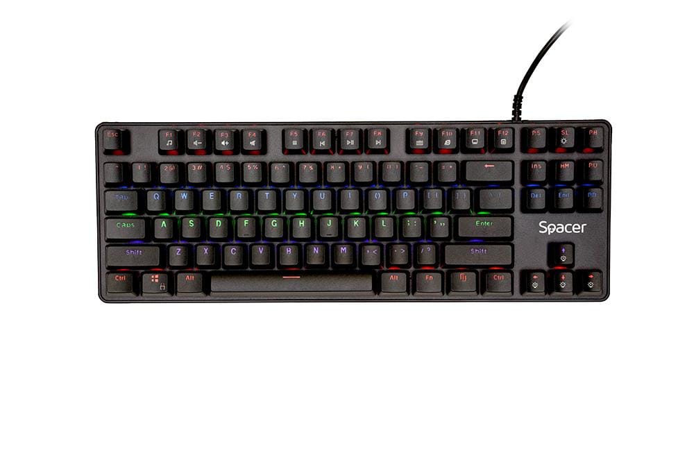 Tastatura Mecanica Gaming Spacer IMMORTAL, Switch Albastru, RGB - imagine 3