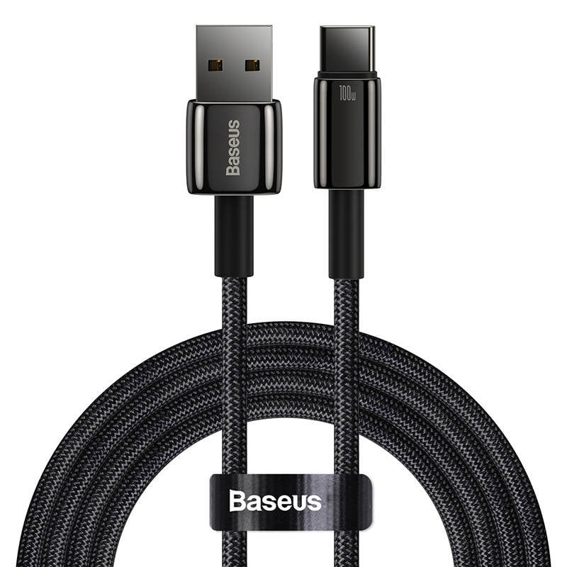 Cablu Baseus USB-C 100W 1m, Negru