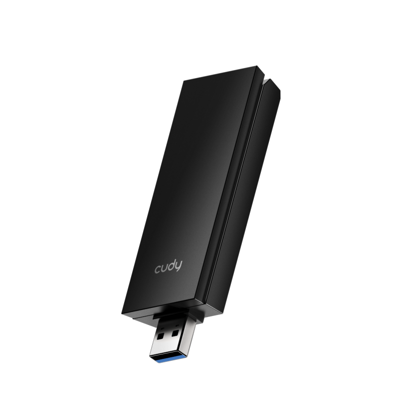 Adaptor WiFi 6 Cudy WU5400 AX5400 Tri-Band USB - 5400Mbps