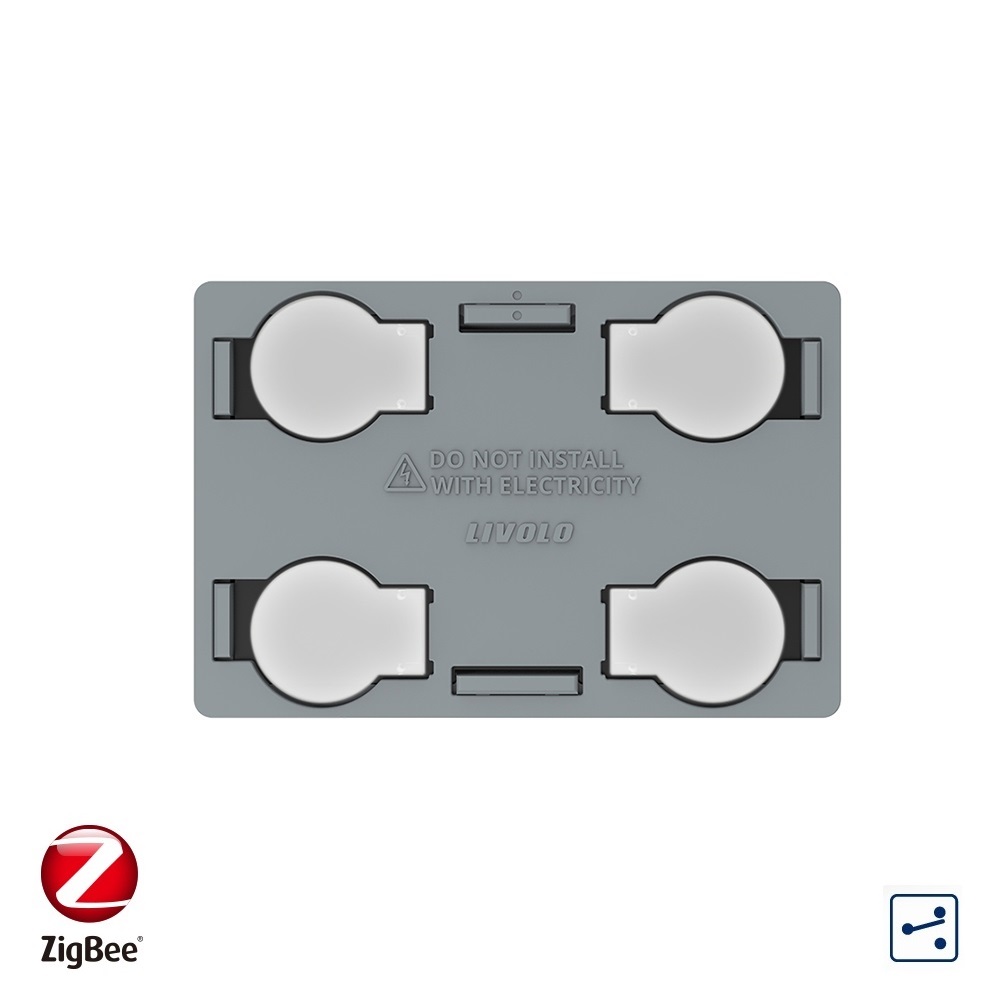 Modul Cvadruplu Livolo ZigBee Touch, Standard Italian - imagine 1