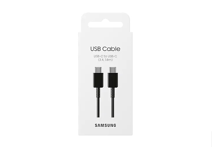 Cablu Samsung USB-C to USB-C 3A 1.8m Negru Original - imagine 4