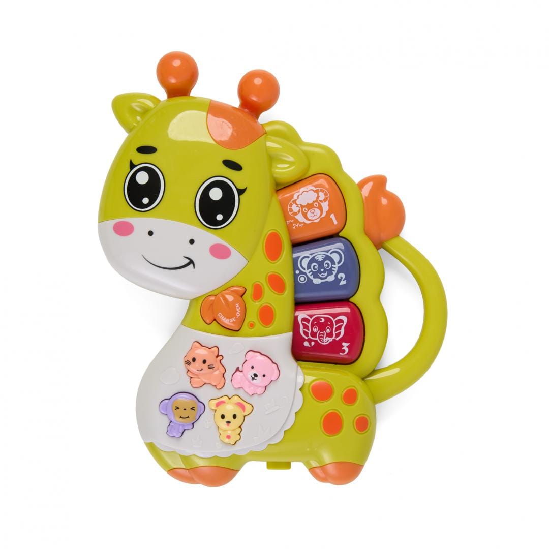 Jucarie Girafa Momki cu Lumini si Sunete - Verde - imagine 2