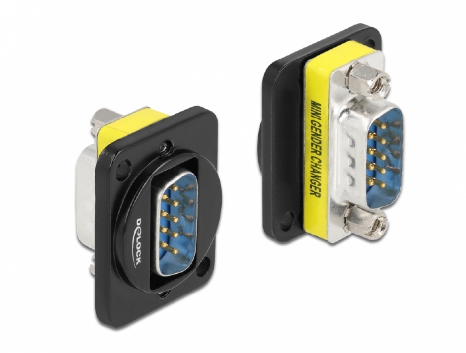 Adaptor Serial Delock DB9 T-T Panou