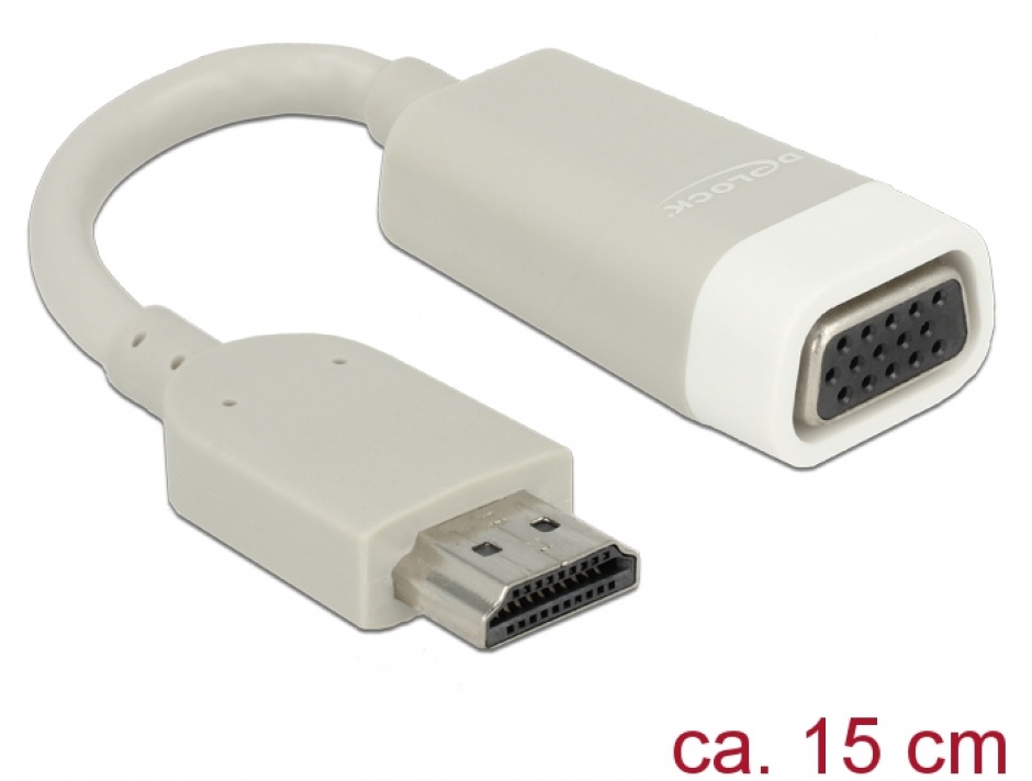 Adaptor HDMI la VGA Delock, 1080p