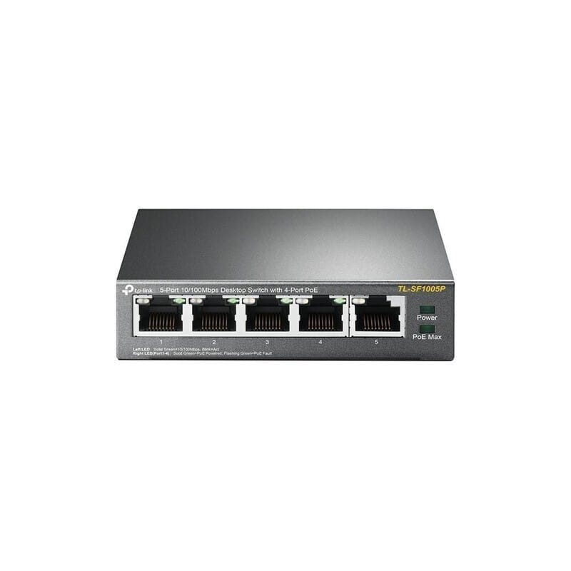 Switch TP-LINK TL-SF1005P 5 Porturi 10/100 Mbps cu PoE - imagine 4
