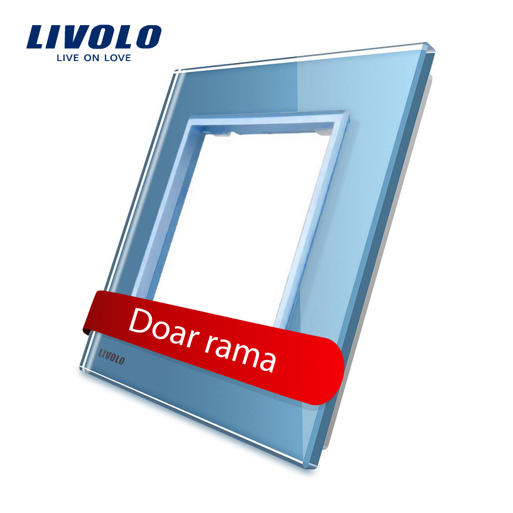 Rama Priză Simplă Livolo din Sticlă Cristal - imagine 10