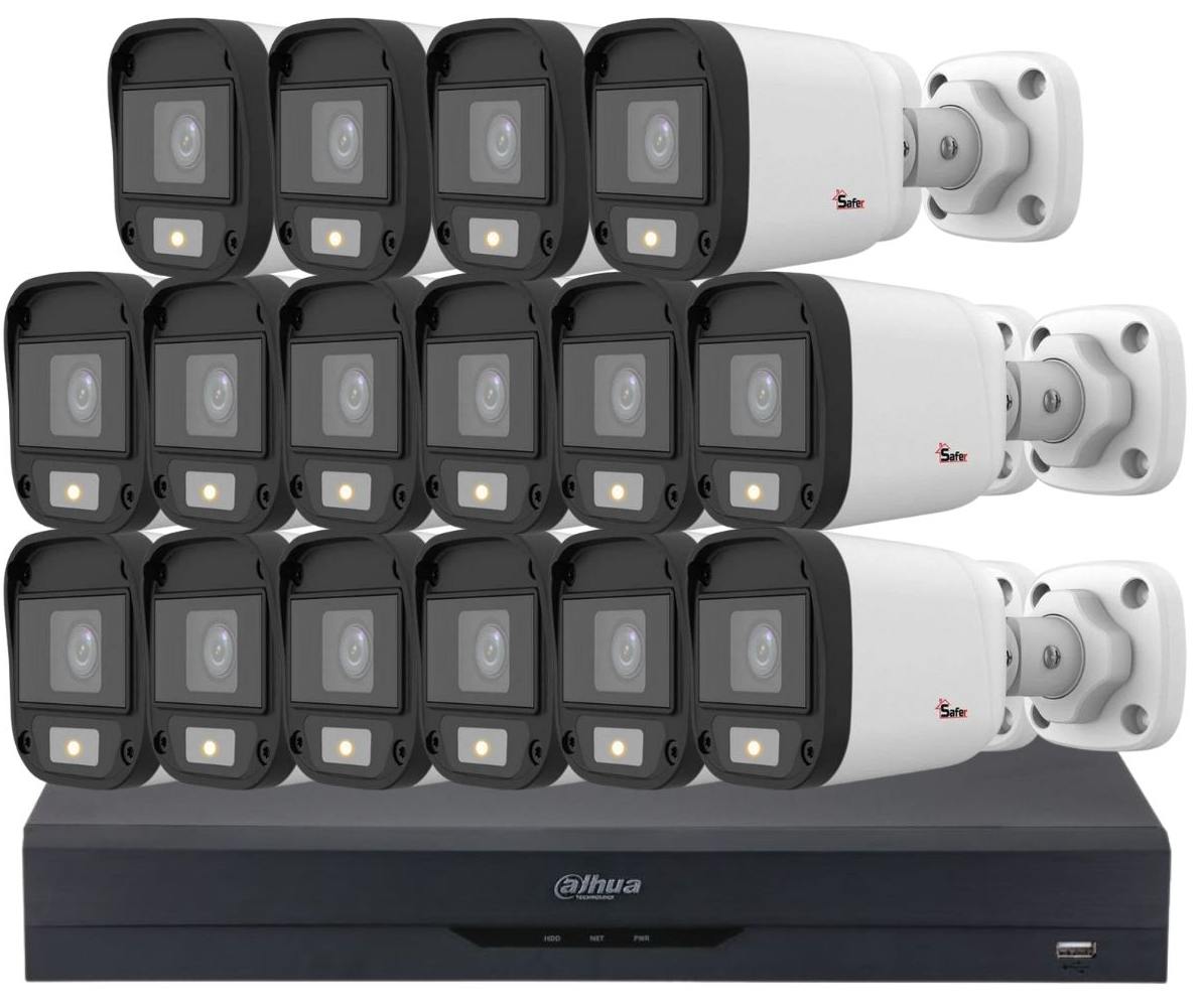 Kit 16 Camere 5MP Safer AI Surveillance