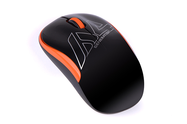 Mouse Wireless A4Tech G3-300N-BO 2.4GHz Negru-Portocaliu - imagine 2